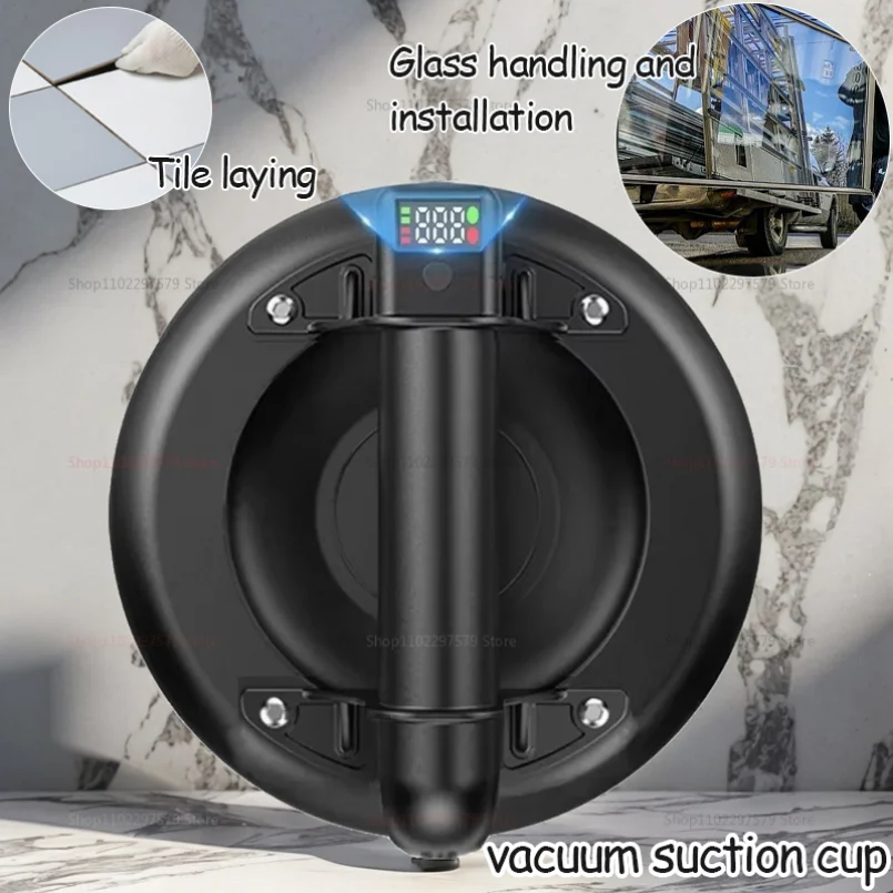 

High Quality 8 inch Electric Vacuum Suction Cup Three layers of rubber Heavy Lifting Tools For Glass Ceramic Tile
