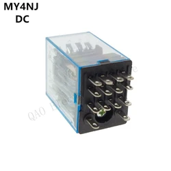 Relay MY4NJ Coil LED Indicator 14 pin terminal DC12V 24V 36V 48V 110V 220V