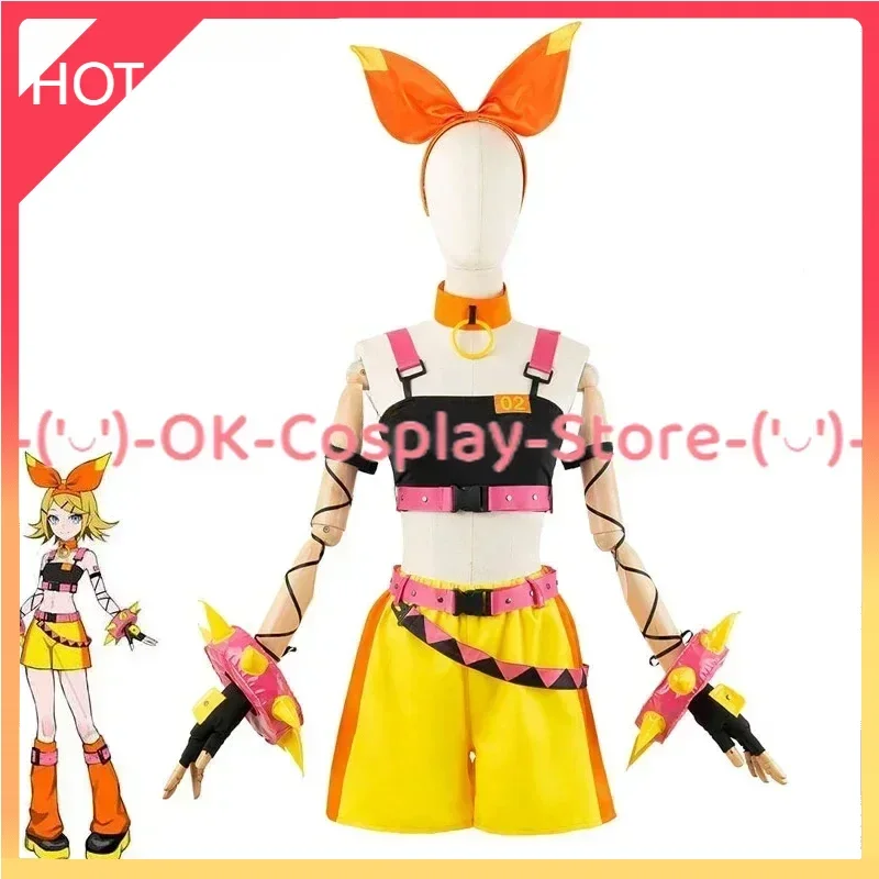 

[Custom Made] Rin Cosplay Costume Women Party Suit MAGICAL MIRAI Cosplay Top Pants Anime Clothing Halloween Carnival Uniform