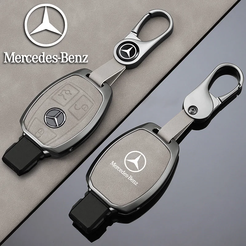 Zinc Alloy Car Remote Key Case Styling Accessories For Mercedes Benz A B C S Class AMG GLA CLA GLC W176 W221 W204 W205 Keychain