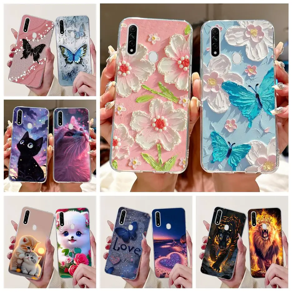 For Oppo A31 2020 Case New Luxury Painted Cover Clear Silicone Soft Slim Phone Case For Oppo A8 2019 OppoA8 OppoA31 Fundas Coque