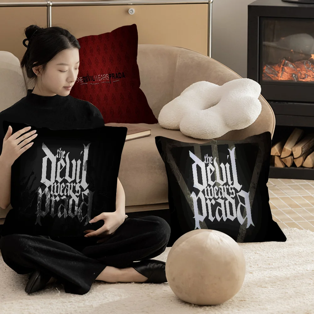 The Devil Wears Prada Band Decorative Room Aesthetics Pillow Case Home Decor Bedroom Sofa Bed Couch Pillow Cover 45x45