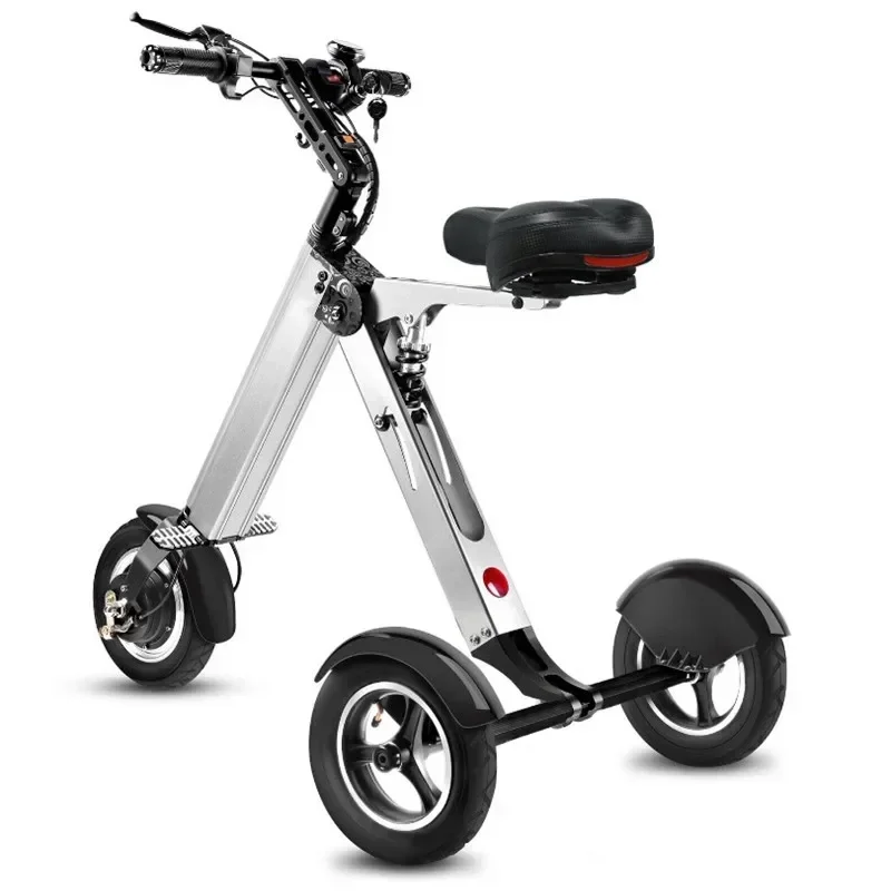 Opvouwbare Elektrische Driewieler 250W 36V Scootmobiel 10 Inch Naafrem Aluminium Demping Klein En Draagbaar Gewicht 14Kg