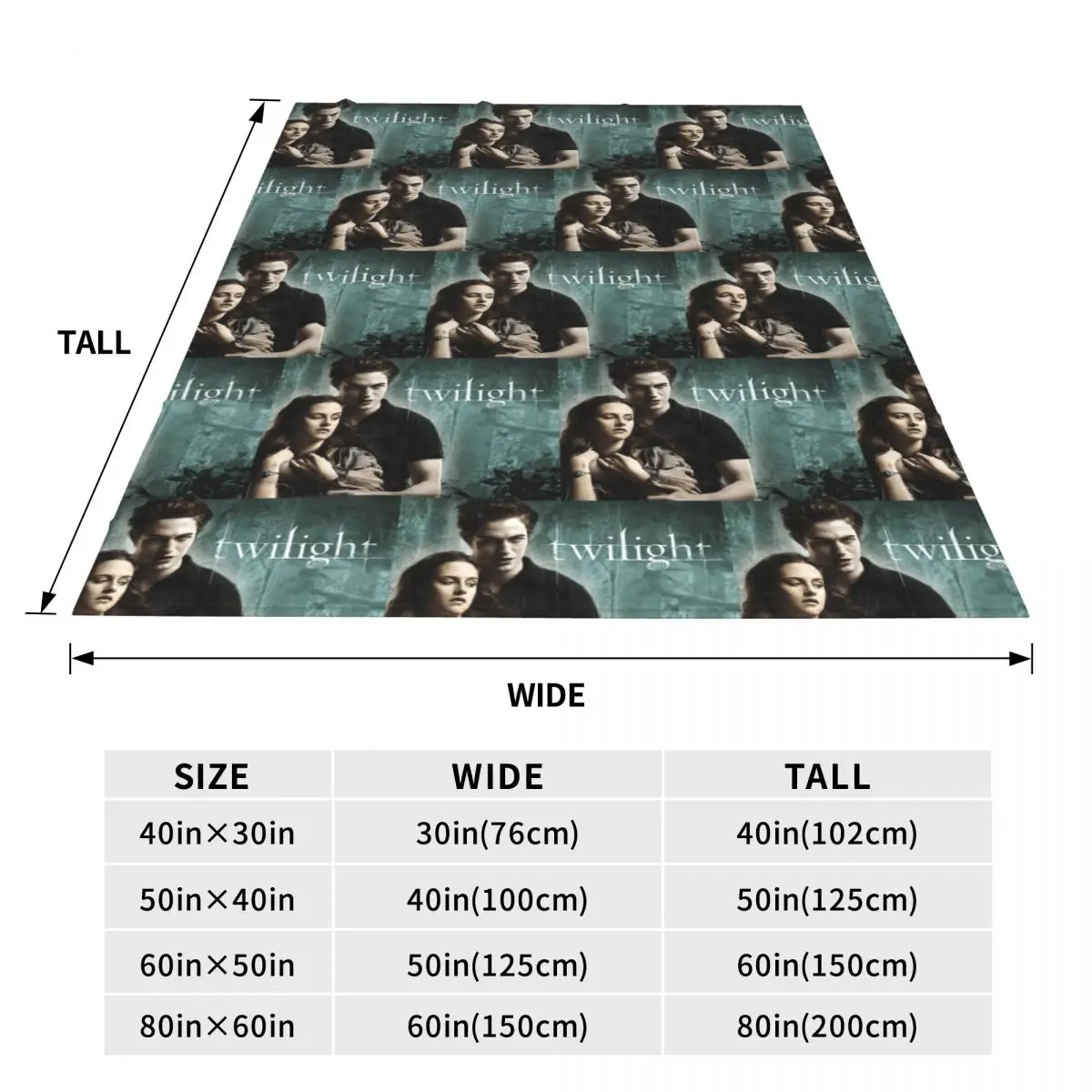 The Twilight Saga Edward Cullen (8) Blankets Soft Warm Flannel Throw Blanket Bedding for Bed Travel Home Sofa