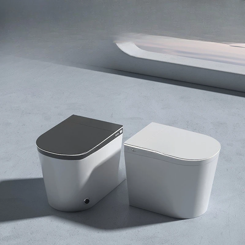 Fully automatic flip-top toilet with no water pressure limit, 52cm small home integrated smart toilet