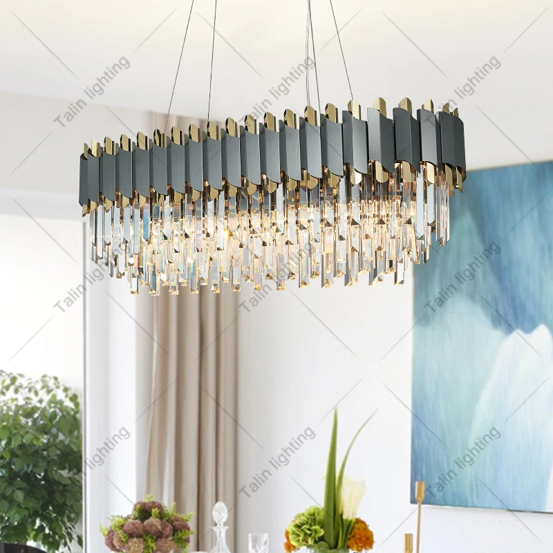 New Arrivals Matte Black Chandeliers Lighting Fixture Dining Room LED Chandelier Lights For Living Room