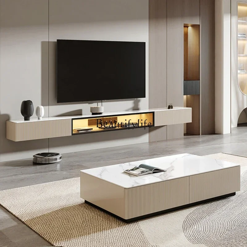 z.-Slate خزانة تلفزيون معلقة بسيطة وحديثة معلقة شقة صغيرة خزانة حائط فاخرة مثبتة على الحائط