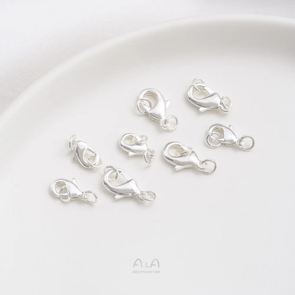 المشابك النحاسية 14K الذهب اللون الاكسسوارات جراد البحر مشبك سوار قلادة اتصال الربيع مشبك DIY بها بنفسك اليدوية والمجوهرات المواد