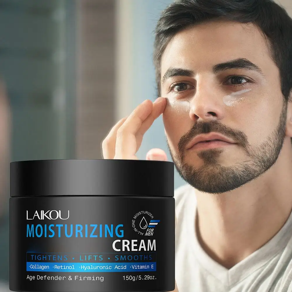 

50ML Men's Natural Cream 150g Men's Face Collagen Creams Hyaluronic Hydrating Skin Refreshing Moisturizing Care Brightening J4B5