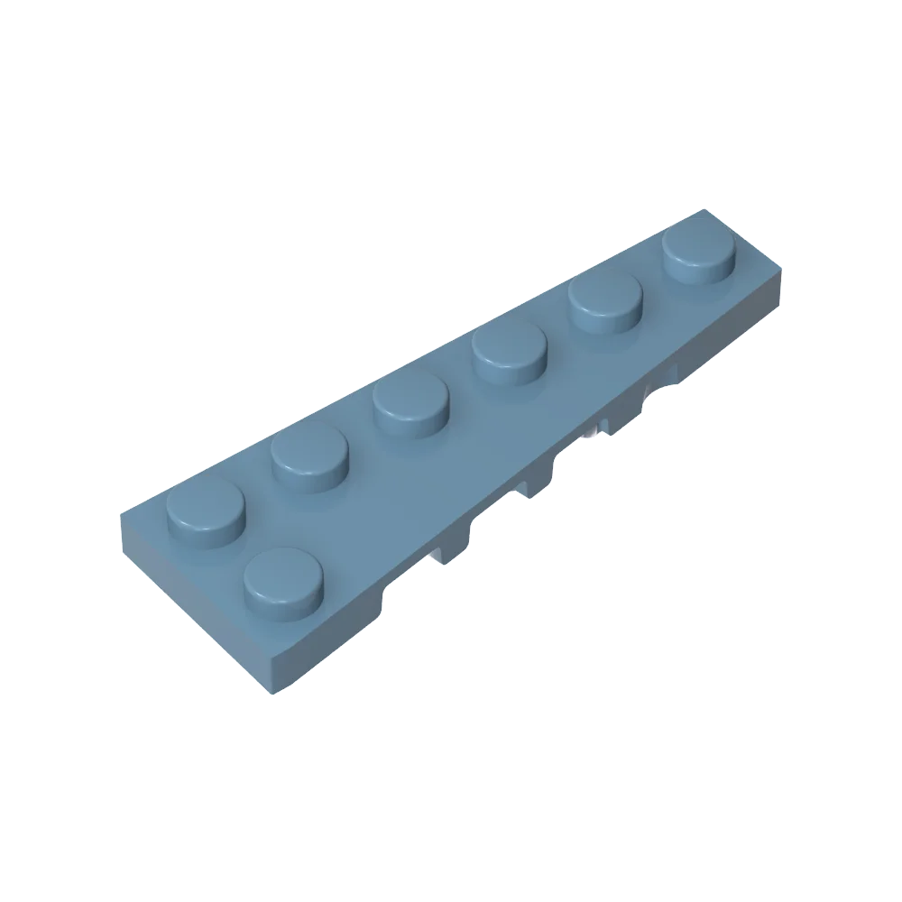 Gobricks GDS-2143 Wedge Plate 6 x 2 Right compatible with lego 78444 Assembles Building Blocks children's toys