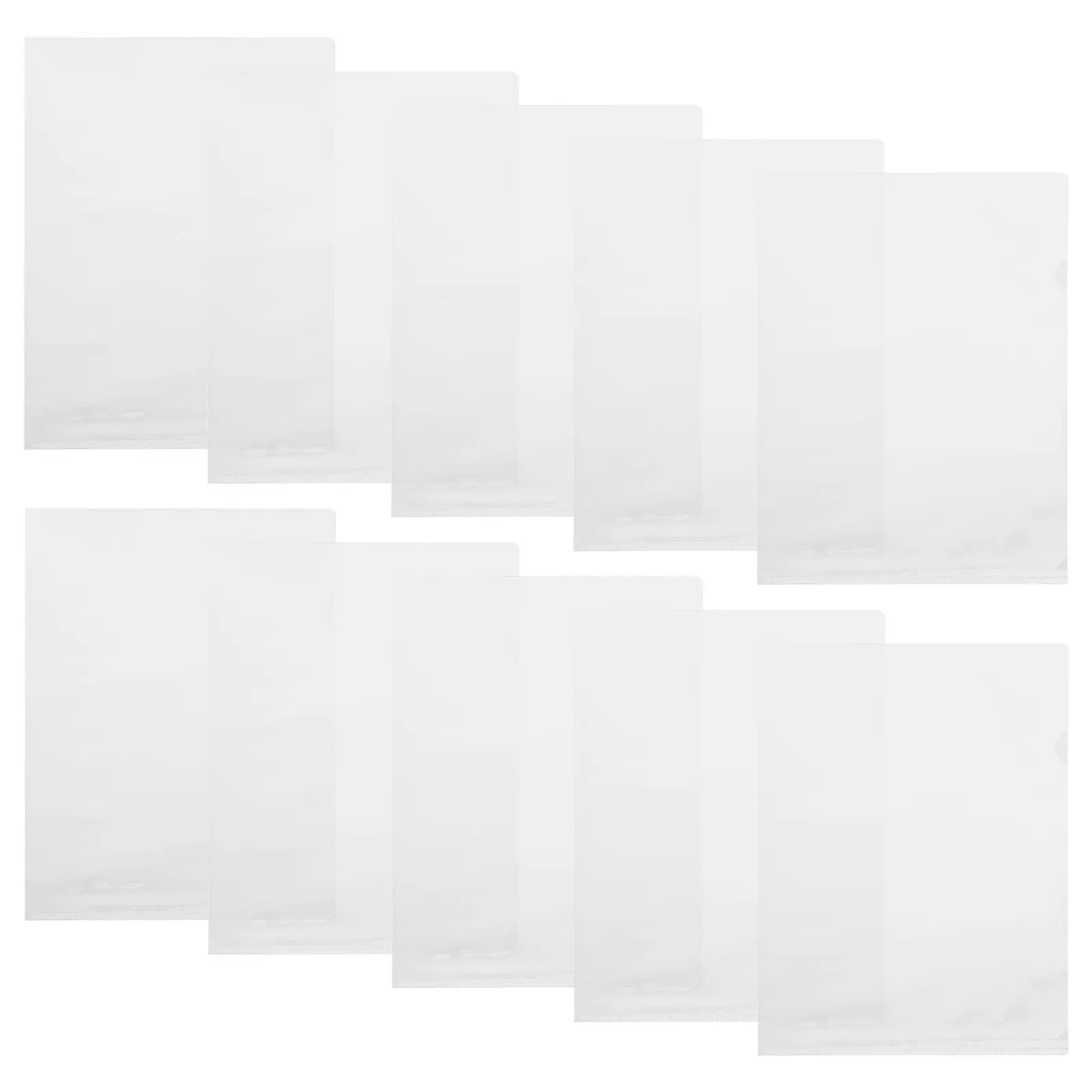 

20Pcs Transparent Document Folder Clear Page Protectors Clear Sleeves File Holder for Study Office Paper Storage Organizer