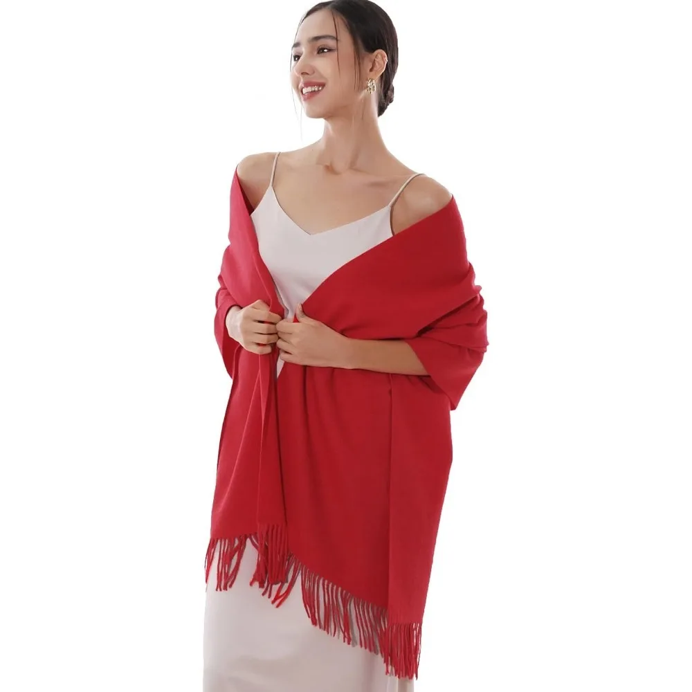 

Зимние шарфы для женщин, шали из пашмины, накидки для вечерних платьев, большие теплые мягкие шарфы