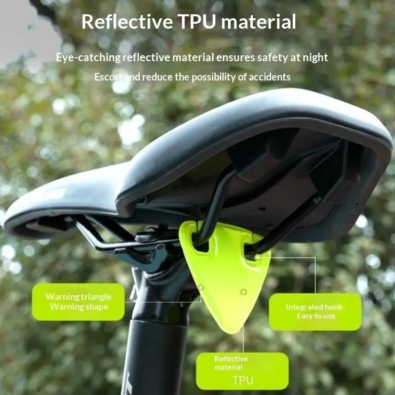 New 10Pcs Tail Light Reflective Warning Bicycle High Brightness Reflective Sticker For Night Riding Mountain Road Bike Equipment