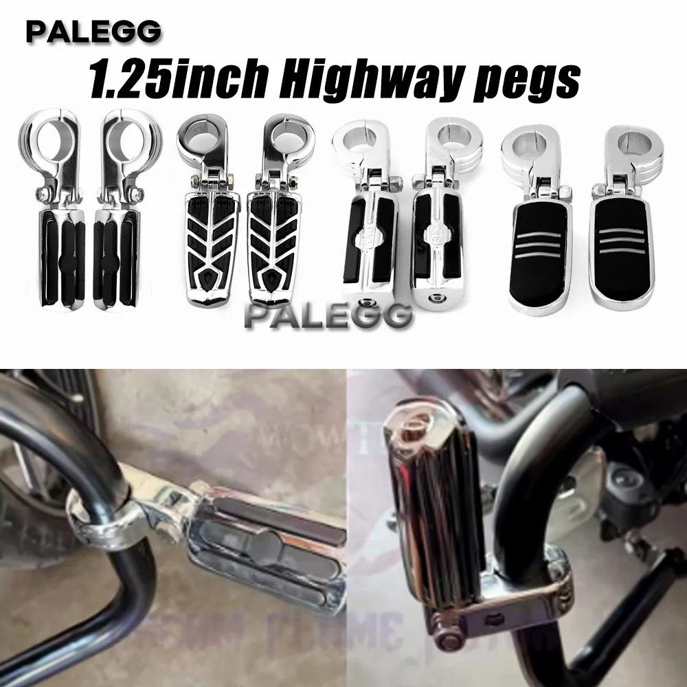 

Комплект подножек для шоссейных дуг диаметром 32 мм. Удлинить комфорт езды для Harley Street Glide/Road King, большинство мотоциклов BBA диаметром 32 мм.