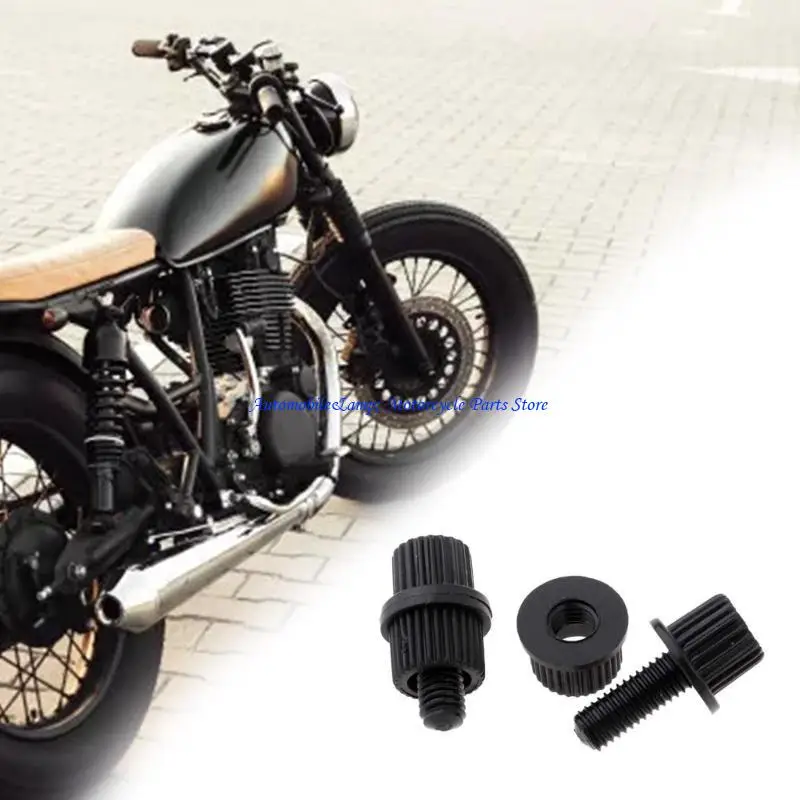 H7BD Convenient Motorcycle License Plate Screw Set Sturdy Nylon Fasteners Reliable Nylon License Plate Fasteners 4pcs/set