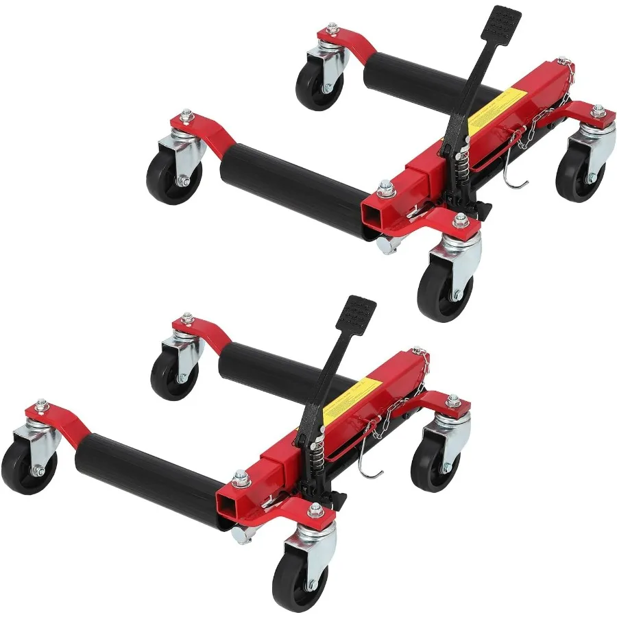 

Сверхмощный гидравлический автомобильный домкрат для колес, набор из 2 шт. с ножной педалью для перемещения транспортных средств и ремонта шин, емкость 1500 фунтов.