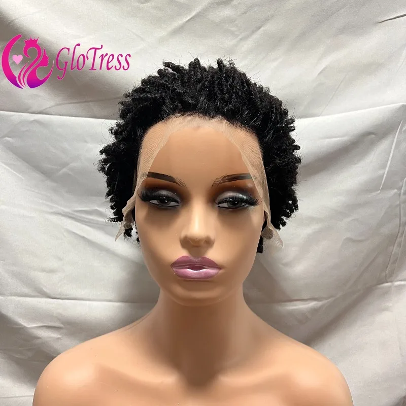 

6 Inch Butterfly Locs Human Hair 13x4 Lace Frontal Wigs Premium 150% Density Remy Hair Ear To Ear Lace Glueless Wig for Women