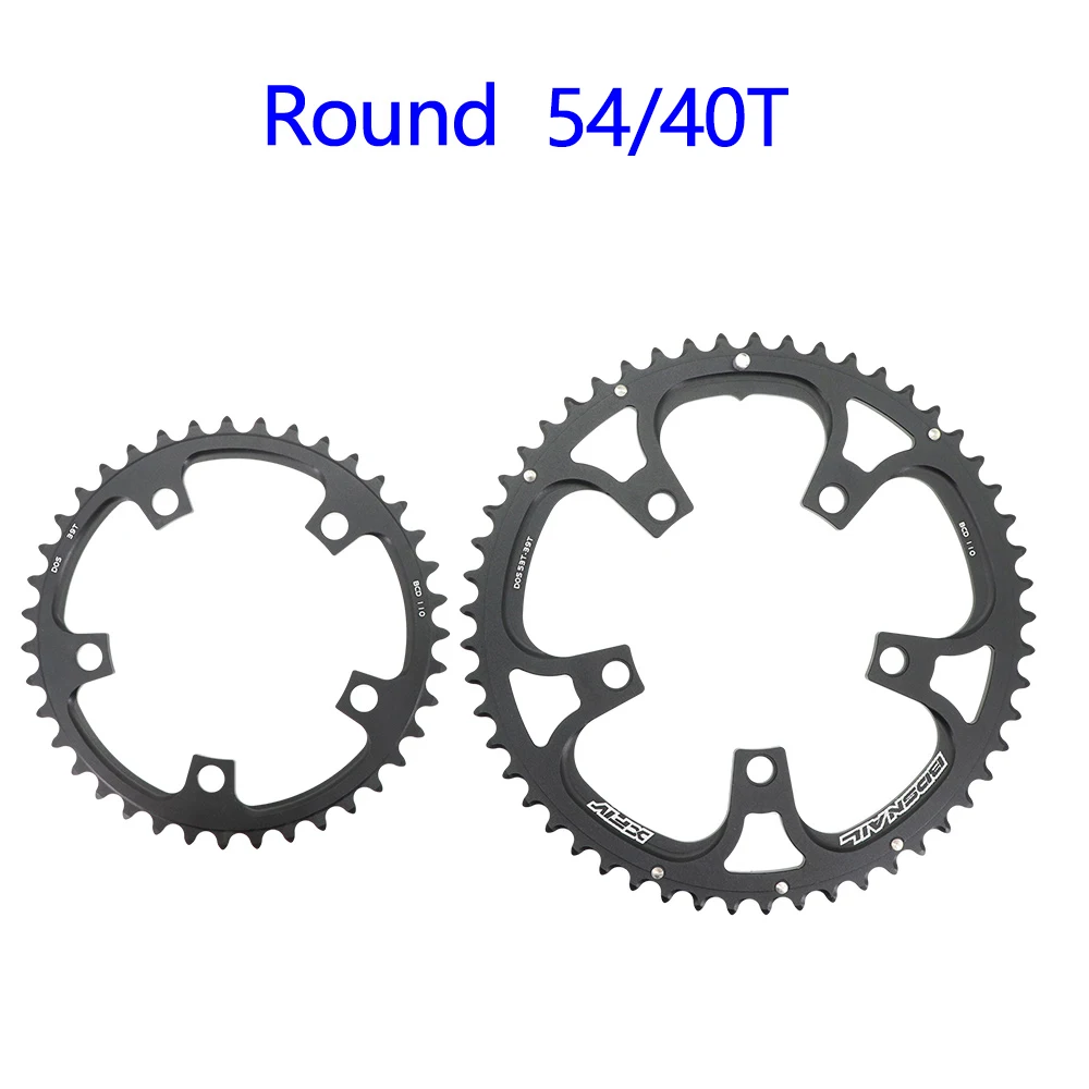 Snail 110BCD Round/Oval 2x Chainring for Shimano for SRAM 8 9 10, 50/34T 52/36T 53/39T 54/40T