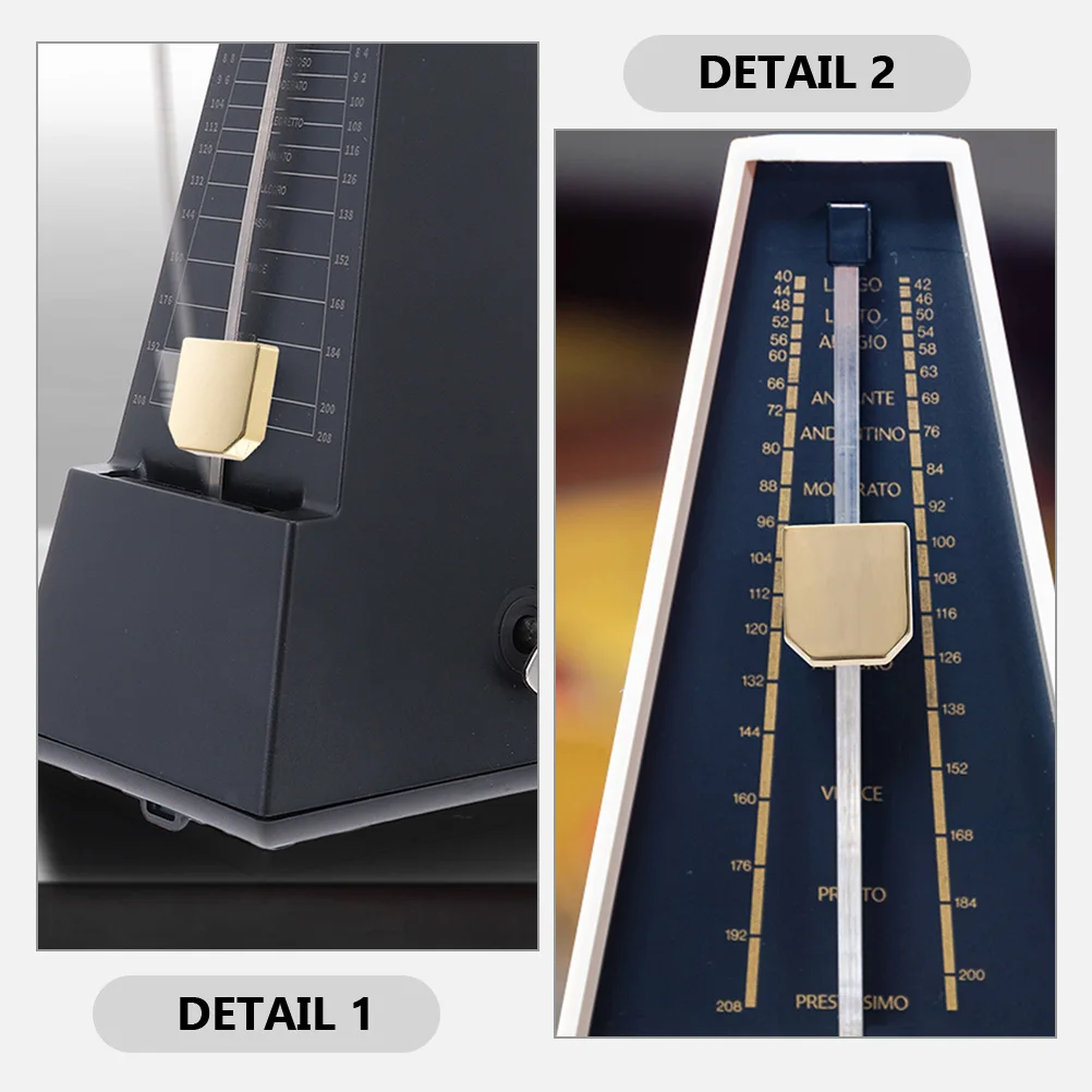 

2pcs Golden Metronome Slider Block for Piano Guitar Violin Metal Sliding Pendulum Beat Mechanical Parts Accessories
