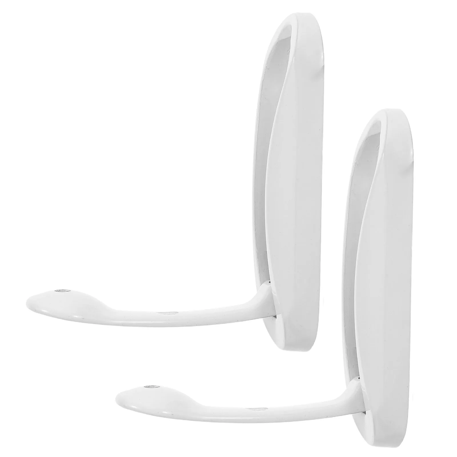 2Pcs Invisible Folding Hooks Heavy Duty Metal Space Saving Foldable Towel Coat Backpack Hanger for Bathroom Shower Door Entryway - view 3