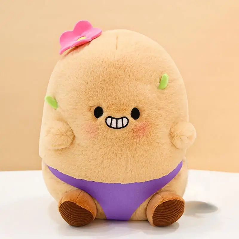 Cute Potato Plush 11inch Cozy Potato Doll Toy Pillow Comfortable Creative Cozy Potato Doll Toy Cute Decorative Soft Toy Plush