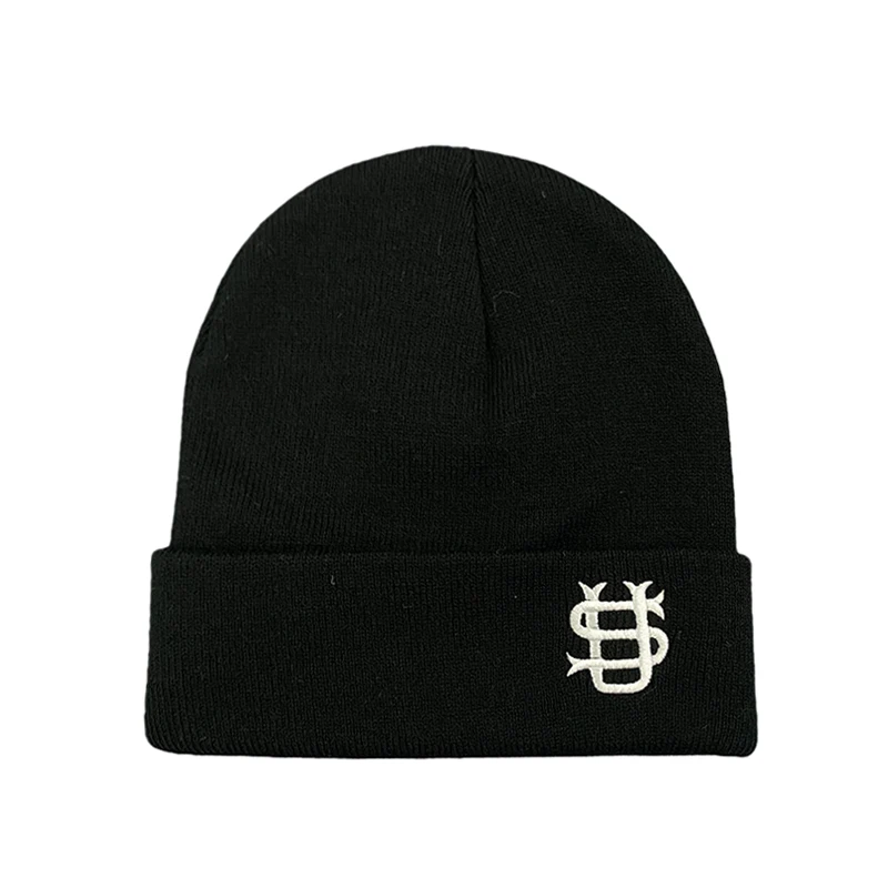 شخصية عصرية رسالة عادية محبوك قبعة الخريف الشتاء الدافئة محبوك قبعة في الهواء الطلق ركوب الدراجات سدادات حماية الأذن هوديي