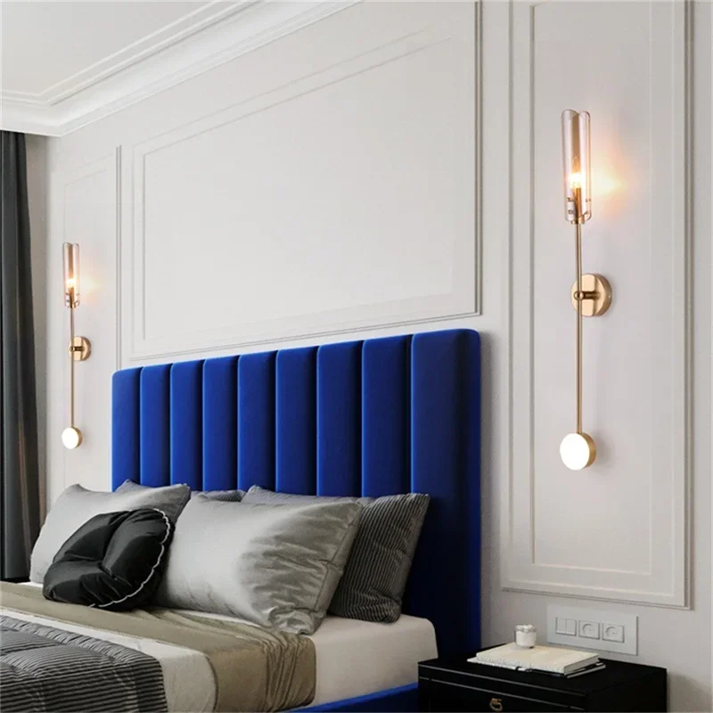 SEAN Nordic Wall Lamp Creative Gold Contemporary Fixtures LED Indoor Background Scones Lighting