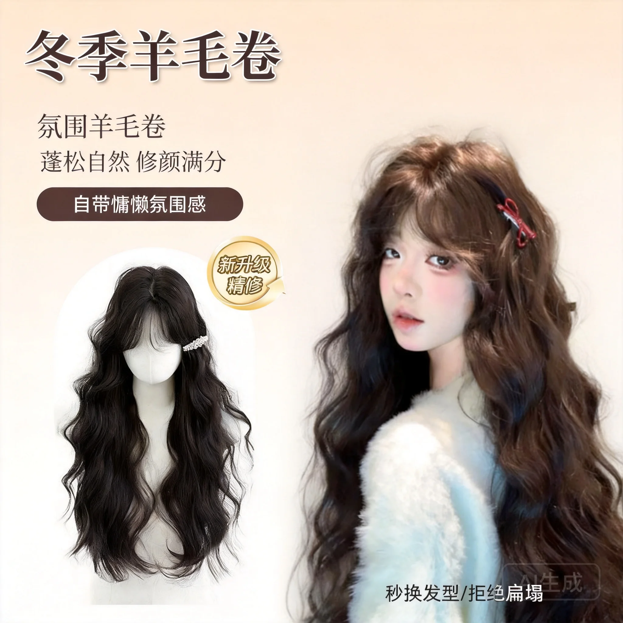 parrucca-lunga-e-riccia-con-frangia-a-tenda-nero-marrone-ricci-di-lana-voluminosa-dall'aspetto-naturale-realizzata-a-macchina-parrucca-completa-per-la-moda
