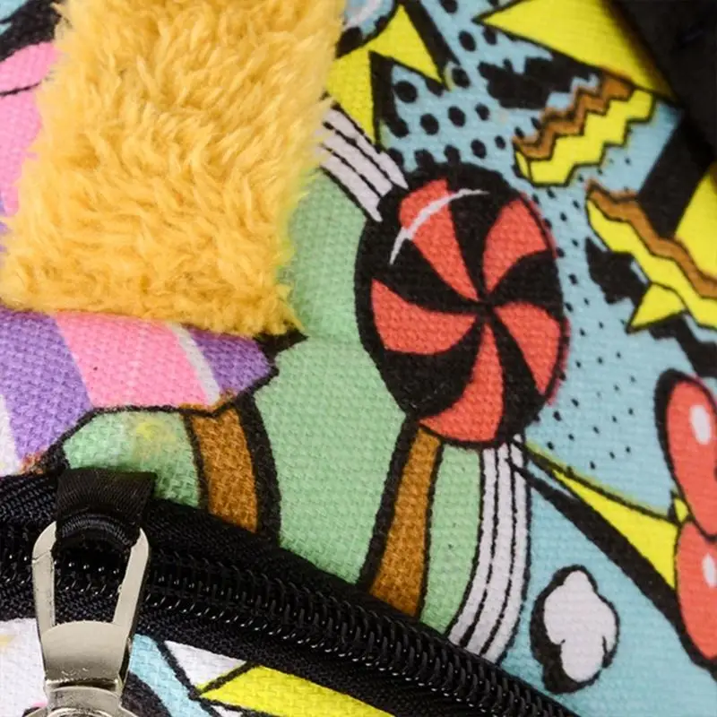

55KF Portable Travel for Case Breathable Outgoing for Carrier Bag Zipper for Small Pet Hedgehog Hamster Sugar Glider