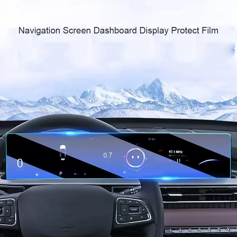 

For Chery Tiggo 7 Pro Max 2020-2025 Car GPS Navigation Screen Protect Tempered Film Dashboard Display TPU Sticker Auto Accessory