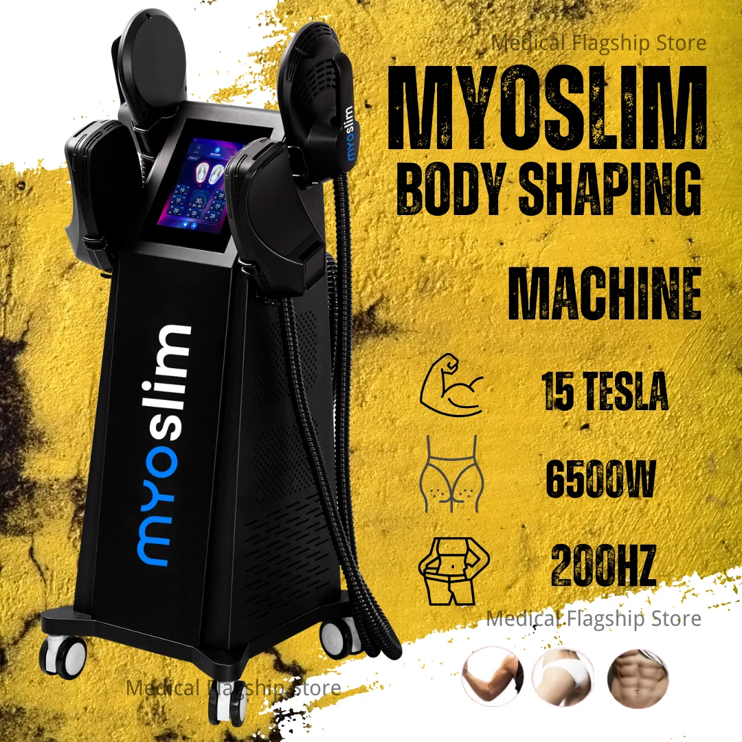 Machine de sculpture corporelle RF, équipement de perte de poids, brûleur de graisse, amincissement, stimulation musculaire, 6500W HI-EMT