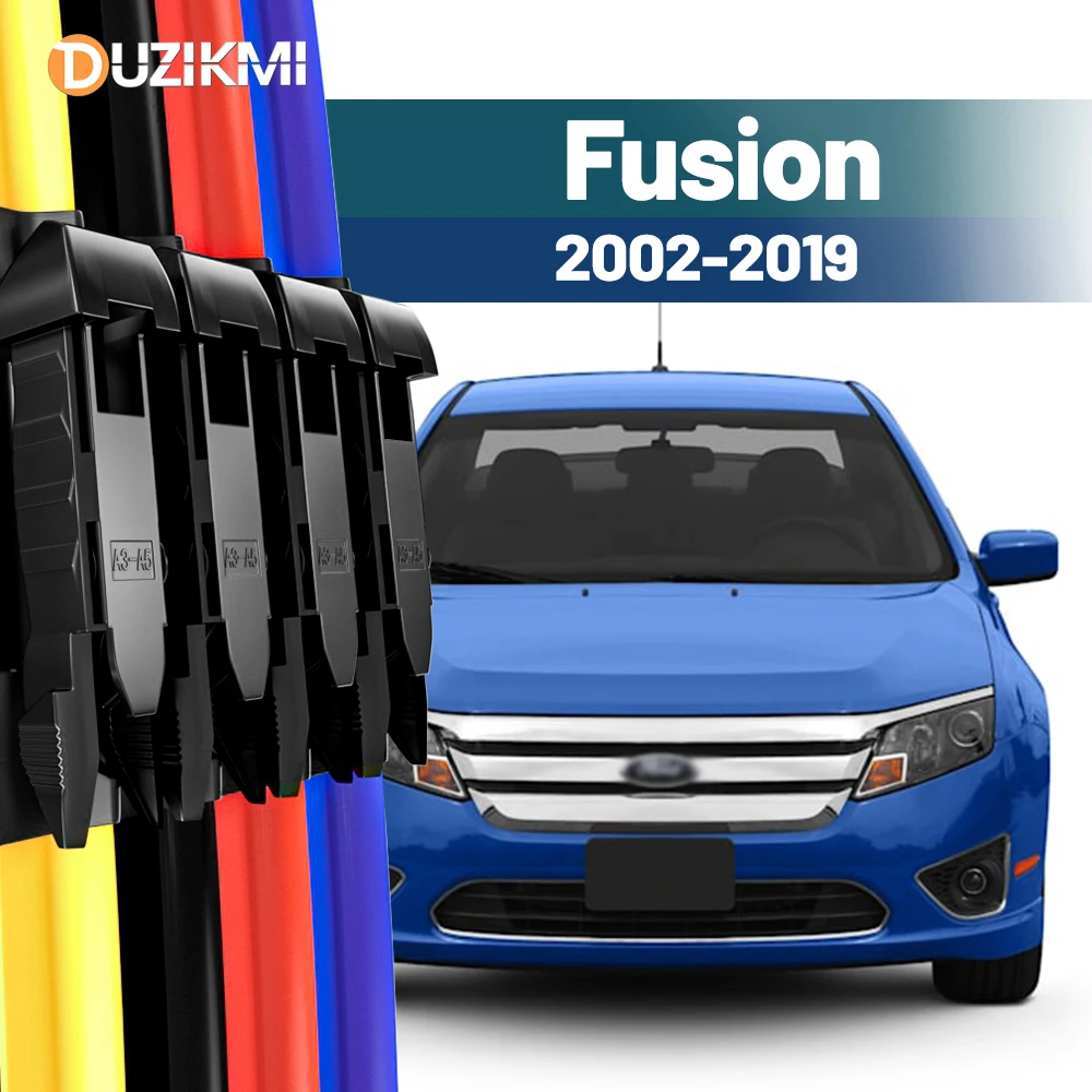 Für Ford Fusion 2002-2019 2009 2010 2011 2012 2013 2015 2016 2017 2018 2 stücke Frontscheibe Scheibenwischerblätter Rot Blau