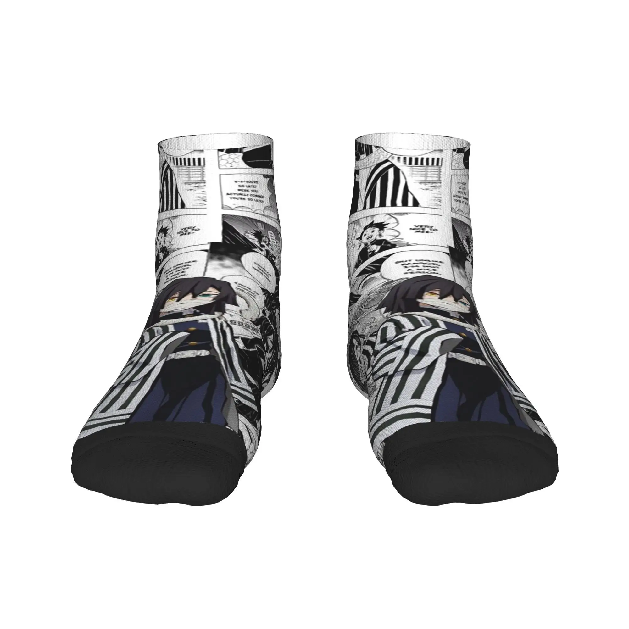 

Demon Slayer Iguro Obanai Socks Harajuku Super Soft Stockings All Season Socks Accessories for Man's Woman's Christmas Gifts