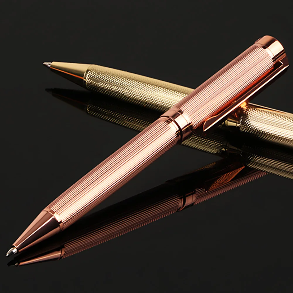 

Металлическая шариковая ручка, выдвижная ручка для подписи, стиль герба, металлический корпус, черные чернила, средняя точка, 1,0 мм, плавное письмо