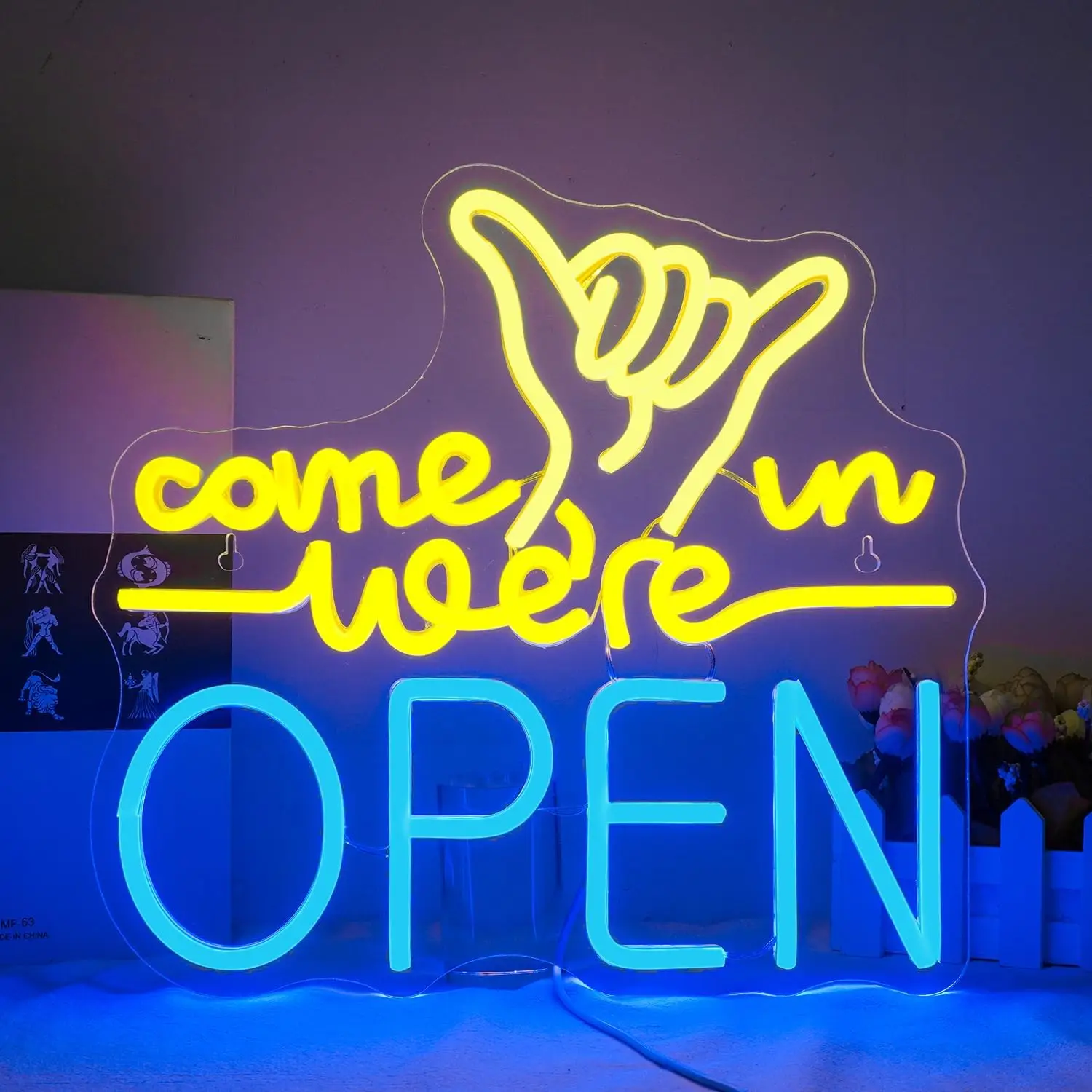 Come In We Are Open Neon Signs Dimmable LED Open Neon Sign Wall Decor For Bars Cafes Clubs Stores Beer Coffee Store