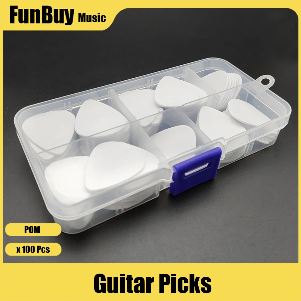 100pcs Guitar Picks ABS Acoustic Electric Ukulele Guitar Plectrum 0.46mm 0.71mm Standard Mediator Guitar Parts&Accessories