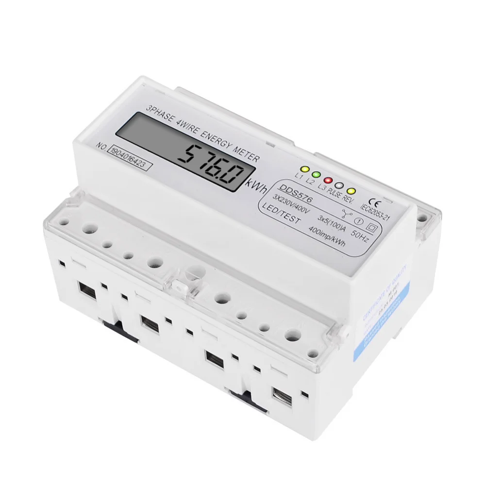 مقياس الطاقة الرقمي KWh، التركيب التجاري، سهل التركيب، استهلاك فعال للطاقة، سعة التحميل الزائد المحسنة