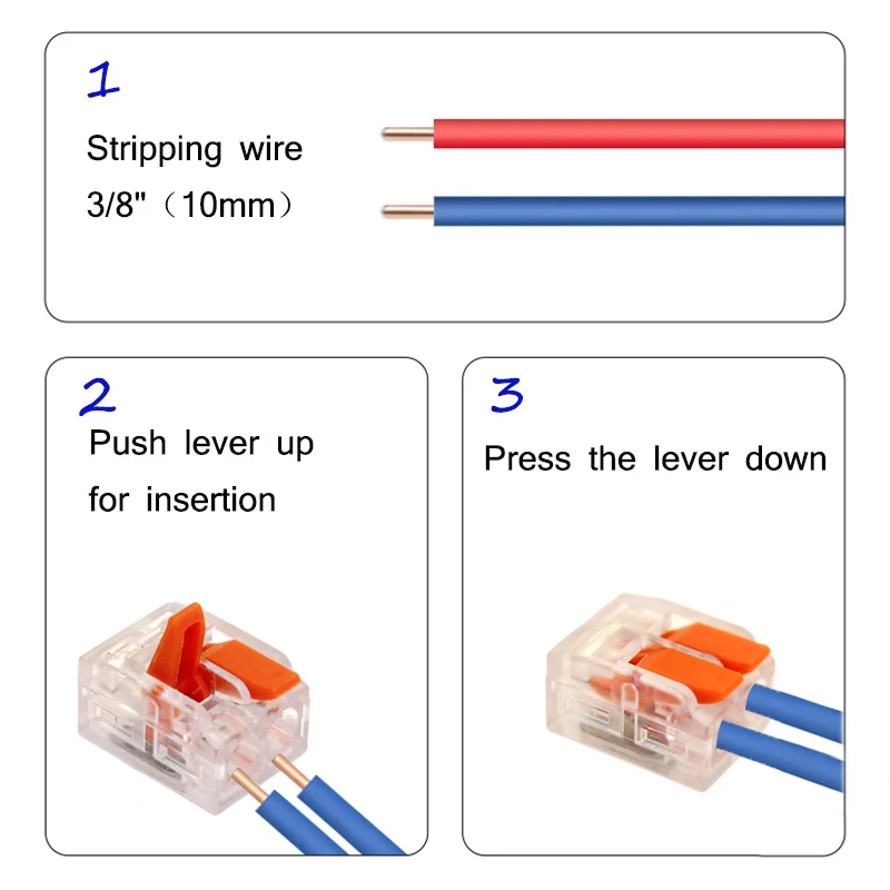 20/80 قطعة صندوق موصلات الأسلاك الكهربائية رافعة 2 ميناء 3 ميناء 5 ميناء مشبك كابلات كهربائية موصل طرفي سلك سريع صغير #4