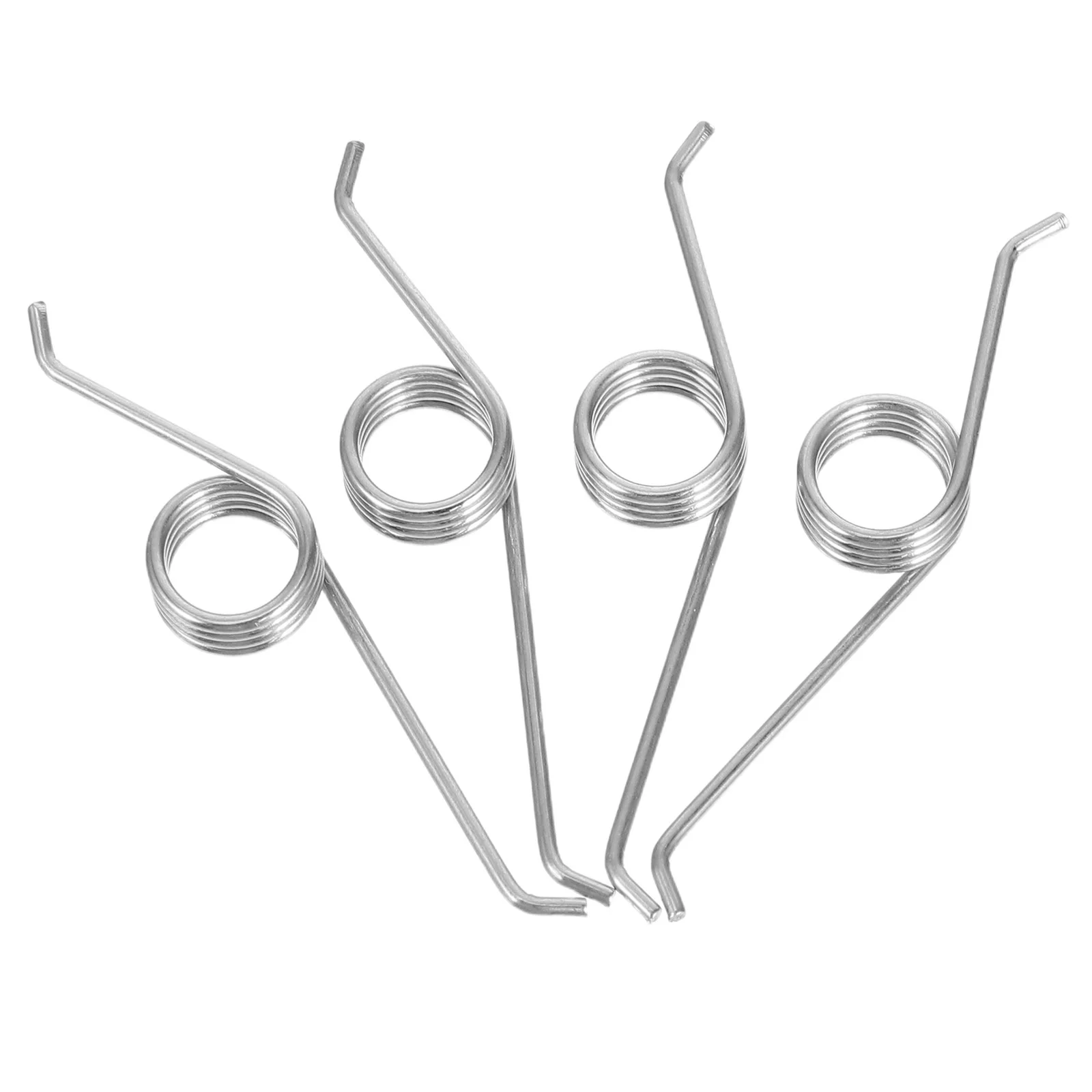 

4Pcs Replacement Torsional Springs for Trash Can Lid Heavy Duty Metal Spring Repair Part for Waste Bin Functionality