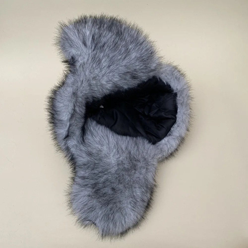Mink Texture Faux Fur Hat Thickened Lining Windproof Fabric Ear Flap Headwear Solid Pattern Soft Touch Winter Trapper Caps
