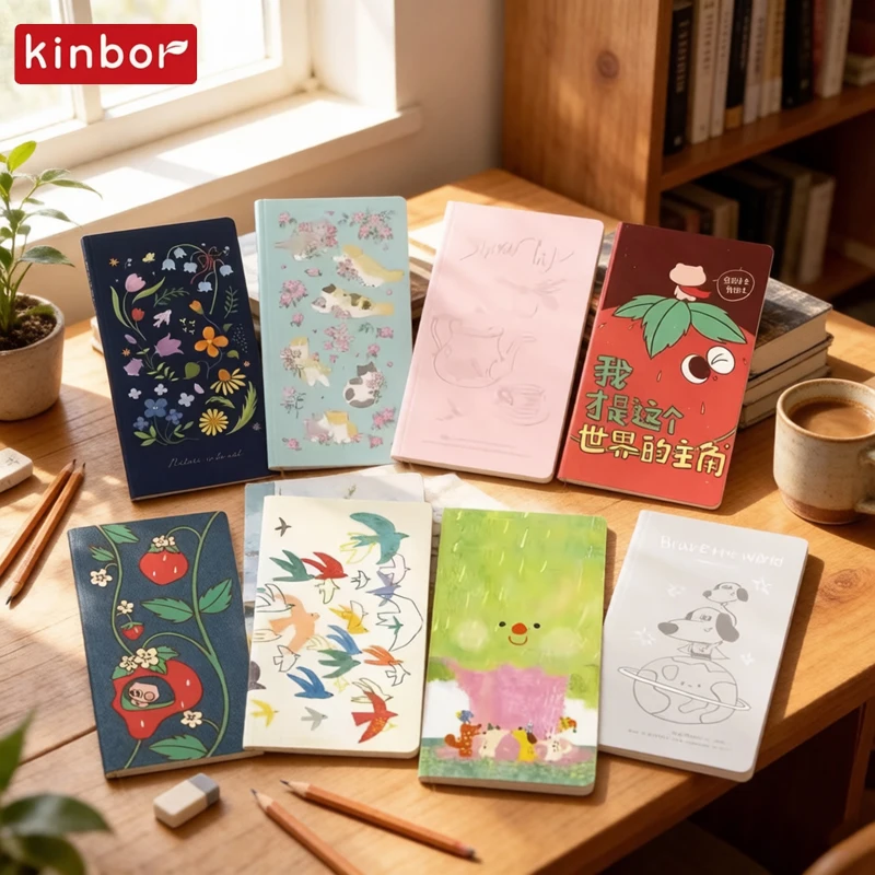 diarios-semanais-atualizados-kinbor-com-ilustracoes-diario-de-bolso-capa-dura-variado-para-planejamento-diario-listas-de-tarefas-e-monitoramento-de-habitos
