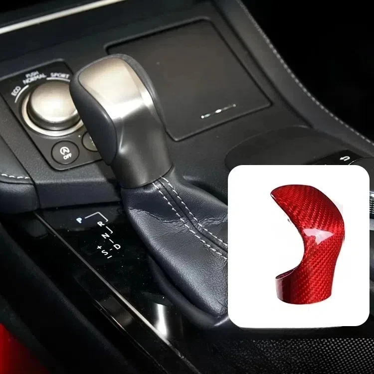 

Real Carbon Fiber Gear Shift Knob Trim Cover For Lexus RX IS ES NX RC RX200t RX350 400h IS250 IS300 ES250 300h ES350 NX300h 200