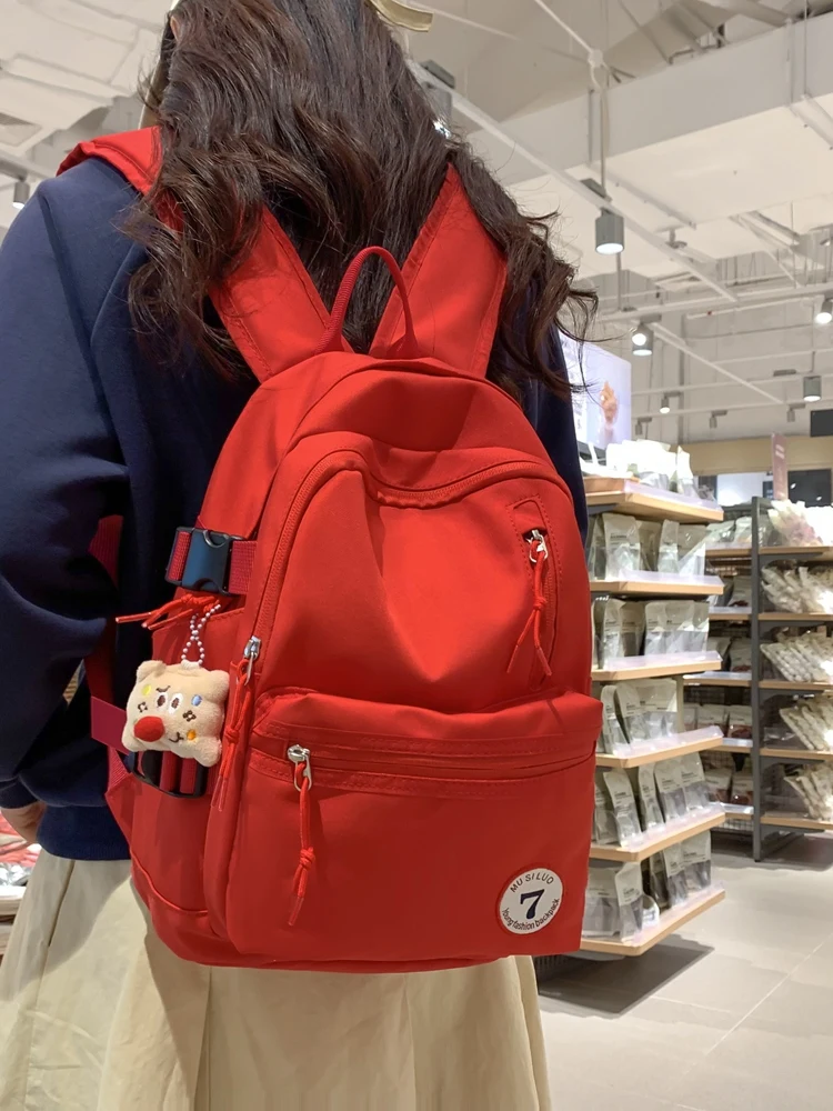 

Ele Commuter Sle Women's Bapa Simple Design Student Travel oulder Bag Soft Material Zipper Closure Nylon Fabric