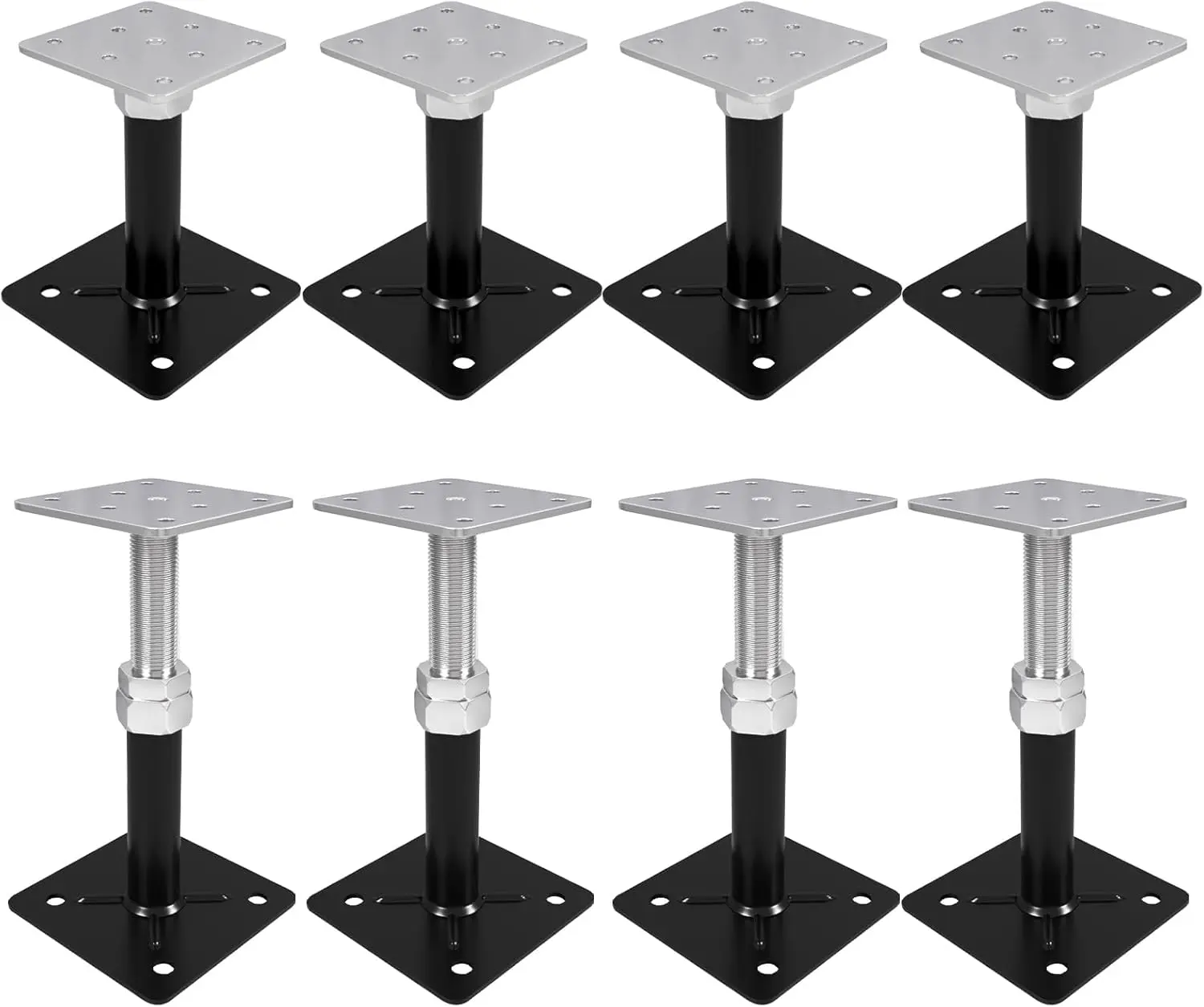 

Screw Jack, 8 pcs Floor Jacks,Floor Straightener,Adjust Supports, Lift Supports, Level Supports, Adjustable House Jack for The F