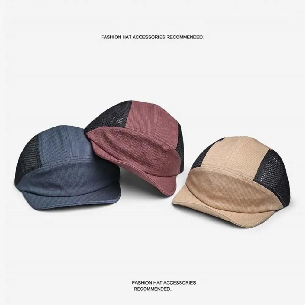قبعة بيسبول يابانية قصيرة الحواف سريعة الجفاف للرياضات الخارجية قبعة شمس شبكية للحماية من الأشعة فوق البنفسجية كاجوال مكونة من 5 ألواح صيفية #3