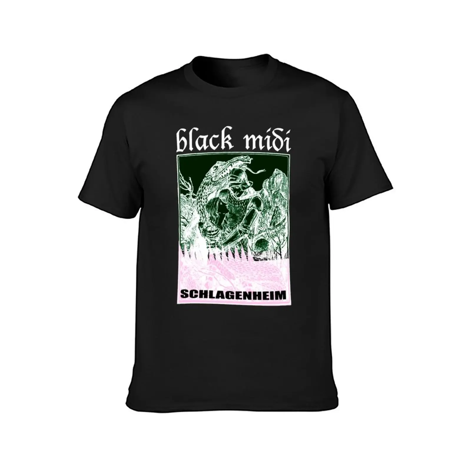 Black Midi Schlagenheim T-Shirt anime blanks plus sizes mens graphic t-shirts big and tall