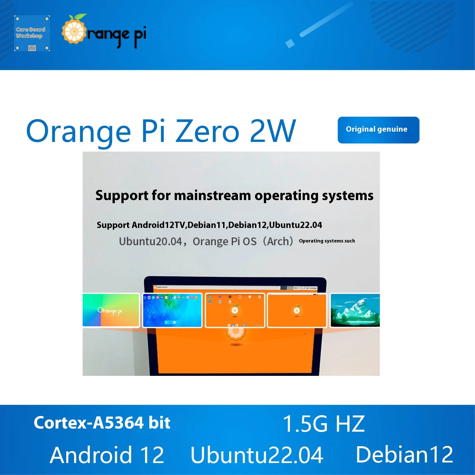 Imagem -03 - Placa de Desenvolvimento Orange pi Laranja pi Zero 2w Zero2w Quanzhi H61linux