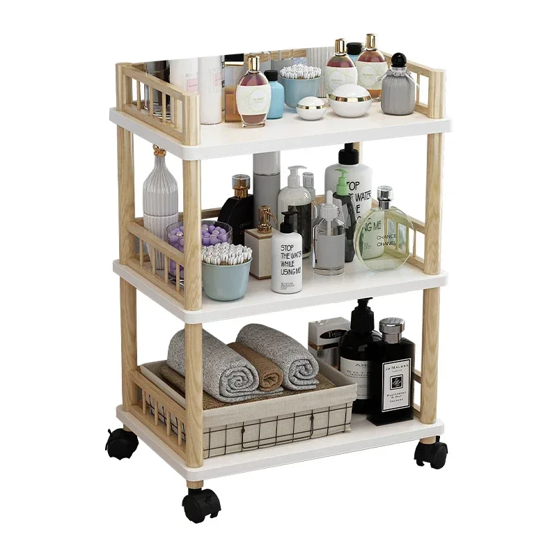 

Mobile oil painting cart wooden oil painting trolley storage rack wooden painting cabinet