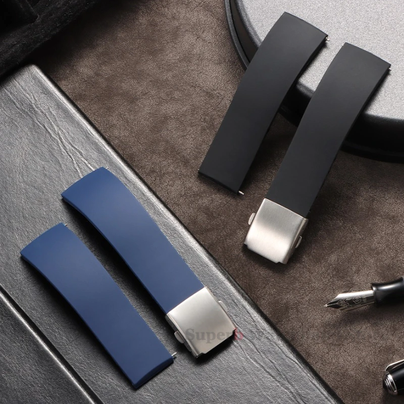 18/20/22/24 مللي متر حزام ساعة سيليكون ل Seiko الإفراج السريع سوار لهواوي GT لينة مطاط مقاوم للمياه الرياضة المعصم الفرقة