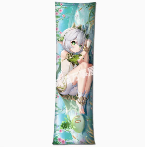 Anime Genshin Impact Nahida Sexy Dakimakura Fronha Corporal, Capa de Almofada Travesseiro Masculino Otaku Abraçando Capa, MM, Presentes de Cama